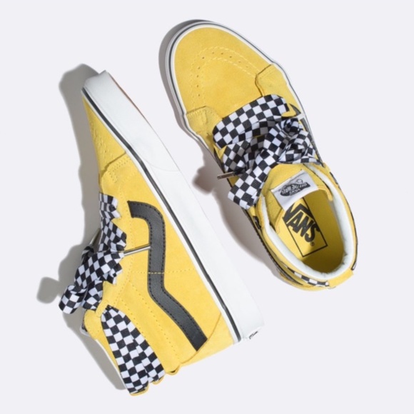 NEW Vans Sk8 Hi Wrap Alt Laces Taxi Yellow - Picture 1 of 5